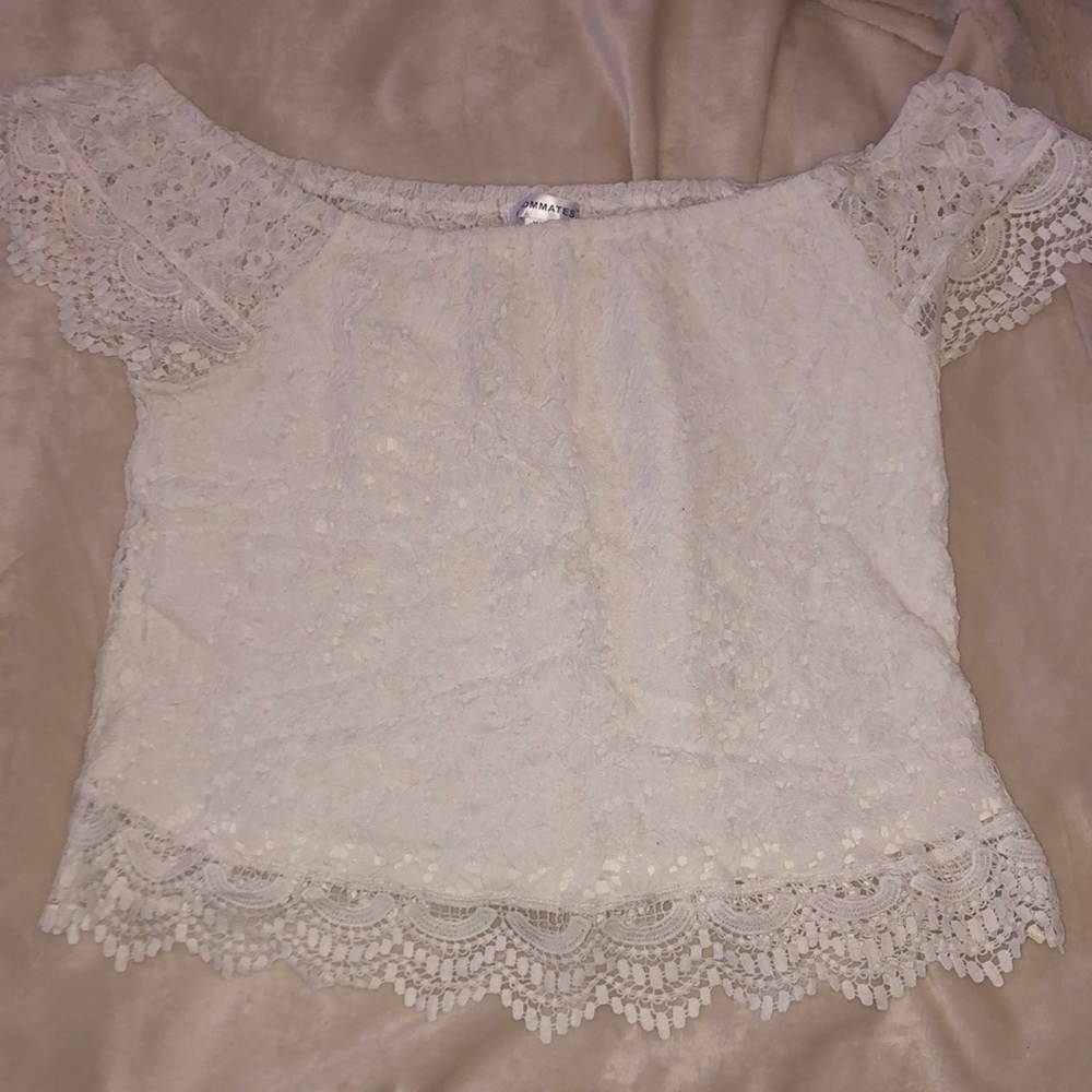 White Off the Shoulder Top